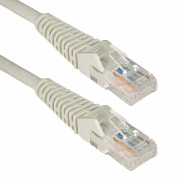 N001-125-GY CABLE MOD 8P8C PLUG TO PLUG 125'