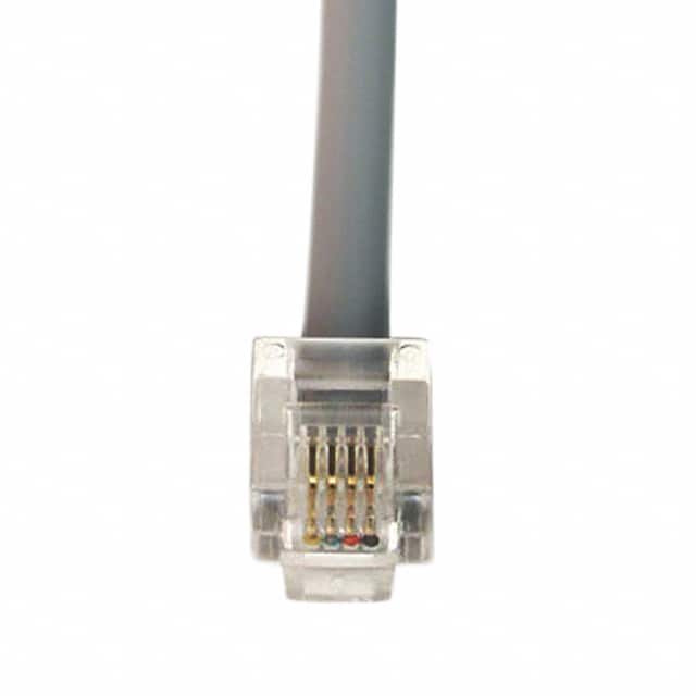 P410-007-SR CABLE MOD 6P4C PLUG TO PLUG 7'