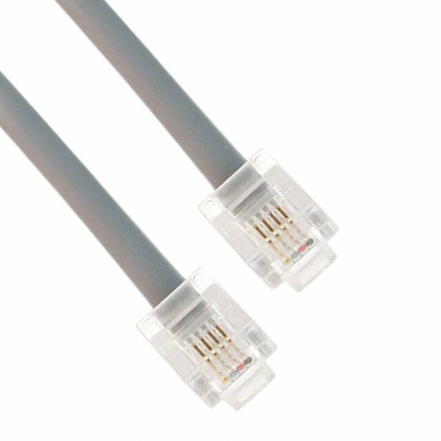 P410-014-SR CABLE MOD 6P4C PLUG TO PLUG 14'