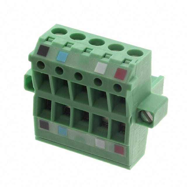 XW4B-05C4-TF-D TERM BLOCK PLUG 5POS STR 5.08MM