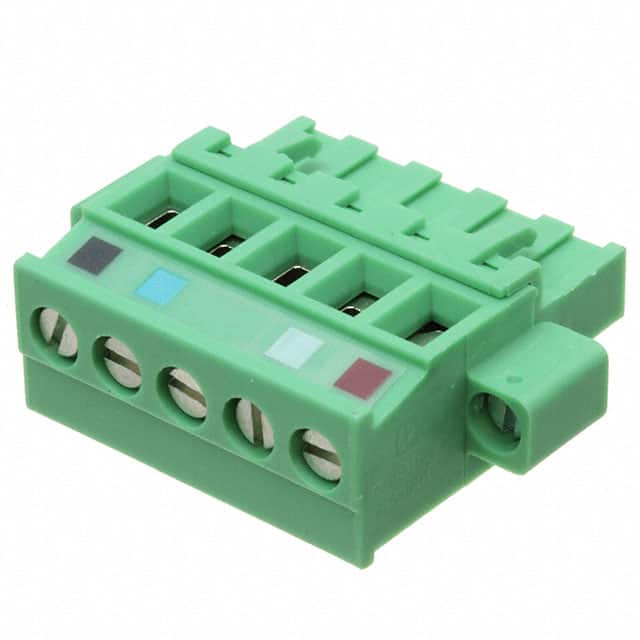 XW4B-05C1-VIR-D TERM BLOCK PLUG 5POS 5.08MM