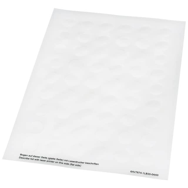 6AV76741LB300AA0 LABEL INSERTS FOR SELF INSCRIPTI