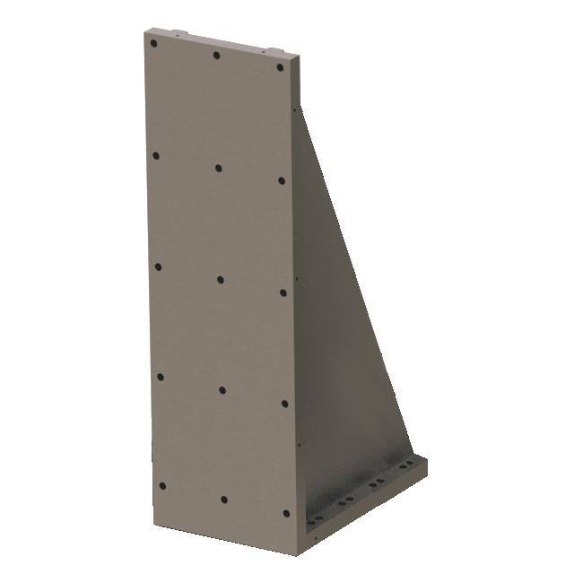 209110 0080 WELDED ALUMINUM RIGHT ANLGE PLAT