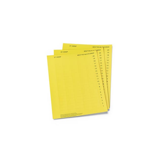 6ES71936LA100AG0 1000 LABELING STRIPES A4, YELLOW