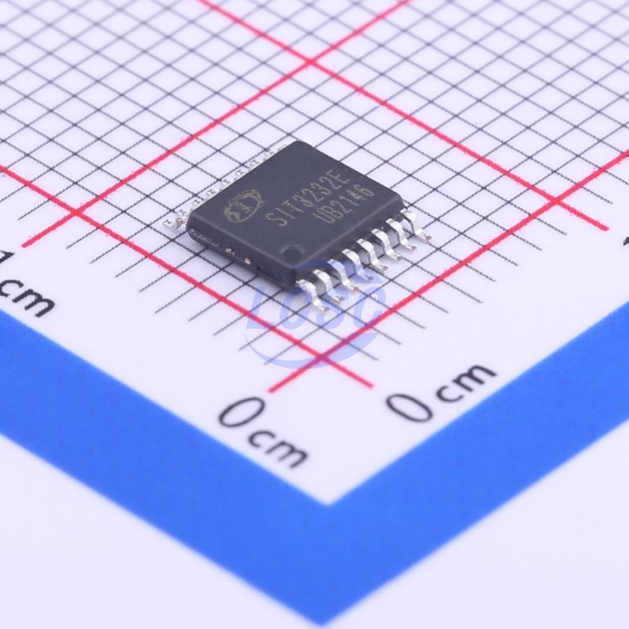 SIT3232EEUE The SIT3232EEUE is an RS-232 Interface IC from SIT. It operates with a supply voltage range of 3V to 5.5V and features a data rate of 120kbps.