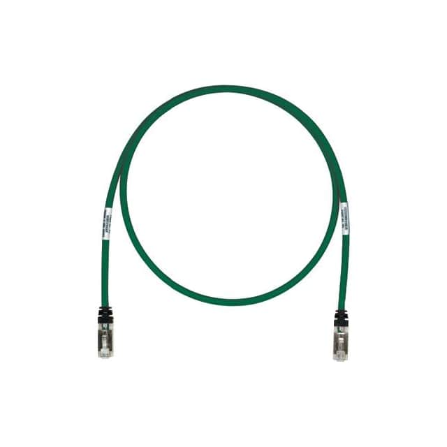 STP6X1GR-Q COPPER PATCH CORD, CAT 6A, GREEN