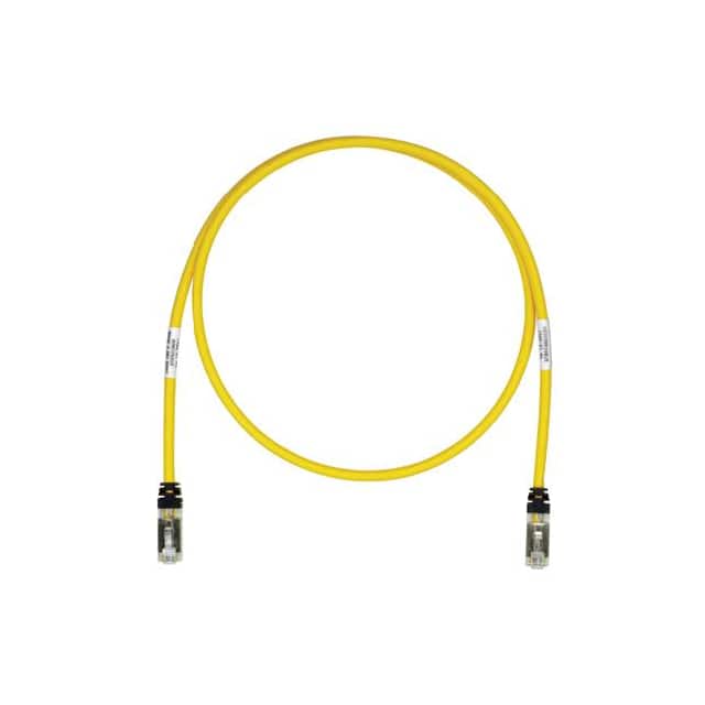 STP6X6YL-Q COPPER PATCH CORD, CAT 6A, YELLO
