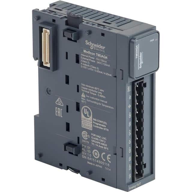 TM3AQ4 ANALOG OUTPUT MODULE, MODICON TM
