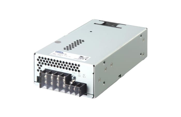 PJMA600F-12 The Cosel PJMA600F-12 is a 600W enclosed AC-DC power supply with a 12V output. It operates from an 85-264V ac universal input and is designed for chassis mounting.