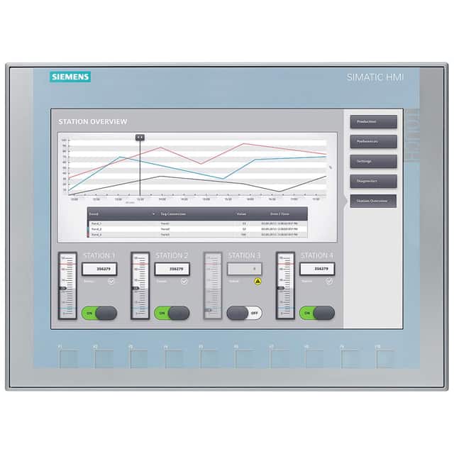 6AV21232MB030AX0 SIMATIC HMI KTP1200 BASIC, KEY T