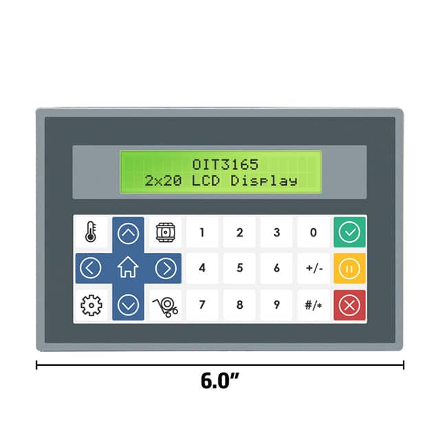 OIT3165-A00 2 X 20 BACKLIT LCD MONOCHROME DI