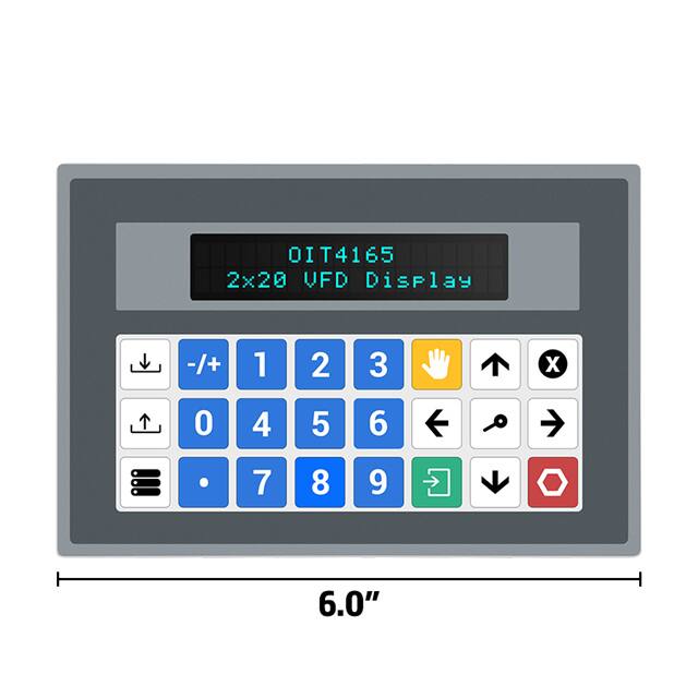 OIT4165-A00 2 X 20 VFD, 24 PROGRAMMABLE KEYS