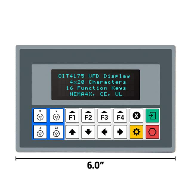 OIT4175-A00 4 X 20 VFD, 16 PROGRAMMABLE KEYS