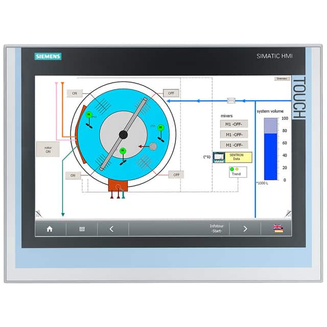 6AV78632TB100AA0 SIMATIC FLAT PANEL 15"T,DVI/USB