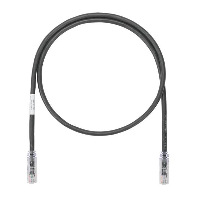 UTP6A1MBL COPPER PATCH CORD, CAT 6A, BLACK