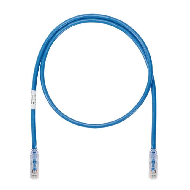 UTP6A1MBU COPPER PATCH CORD, CAT 6A, BLUE