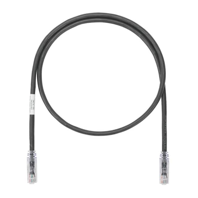 UTP6A7MBL COPPER PATCH CORD, CAT 6A, BLACK