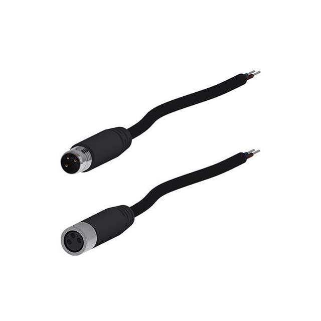 603114 M8 Connector 3-pin Male with 5 m
