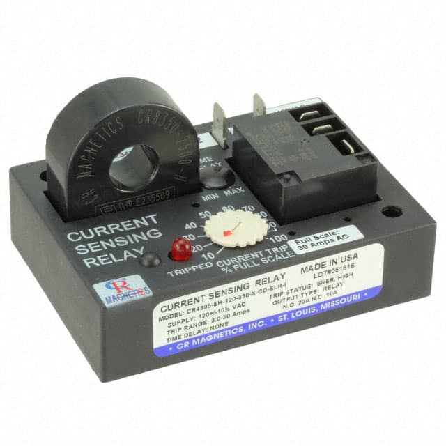 CR4395-EH-120-330-X-CD-ELR-I RELAY AC CUR SENS 120VAC CHAS MT