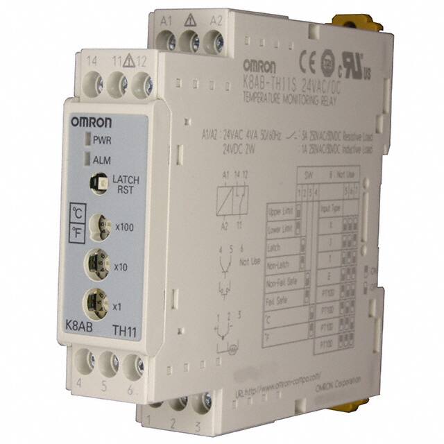 K8AB-TH11S AC/DC24 RELAY TEMP MONITOR 0-399DEG C/F