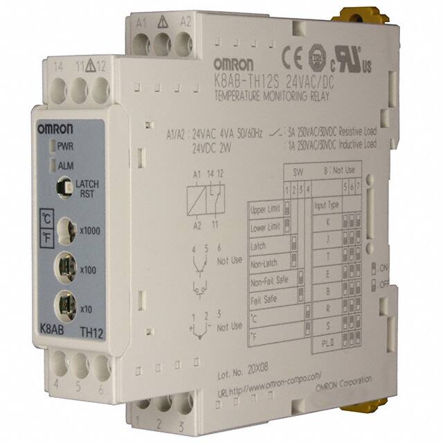 K8AB-TH12S AC/DC24 RELAY TEMP MONITOR 0-1700DEG C
