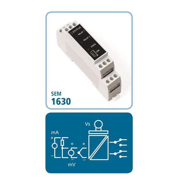 SEM1630 Universal trip amp with 2 relay