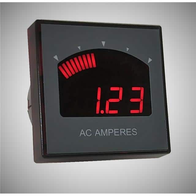 DMR35-ACA2-AC1-R AMMETER PANEL 5-10A RED LED