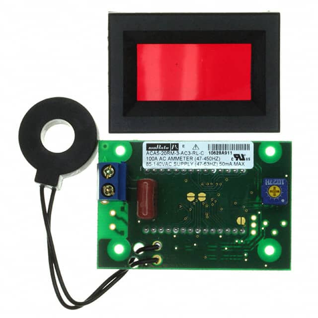 ACA5-20RM-3-AC3-RL-C AMMETER 0-100A LED PANEL MOUNT