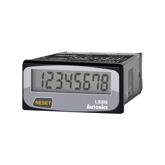 LE8N-BV HOUR METER 8-DIGIT BATTERY PWR
