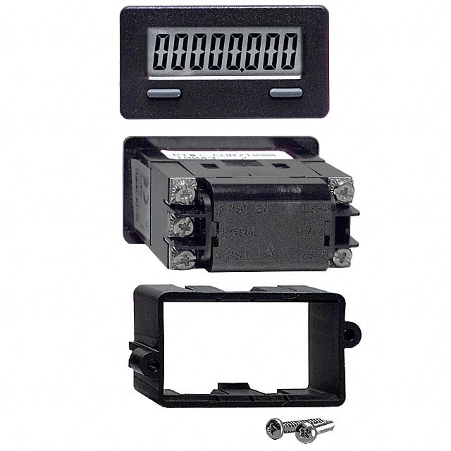CUB7T100 COUNTER LCD 8 CHAR PANEL MOUNT