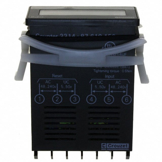87610150 COUNTER LCD 6 CHAR PANEL MOUNT