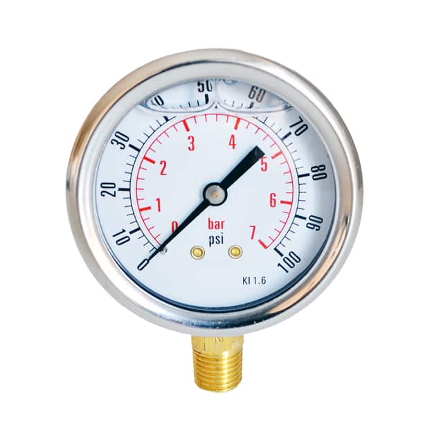 MPG-1P-2000-A-N PRESSURE GAUGE, 2000 PSI, 1/4 NP