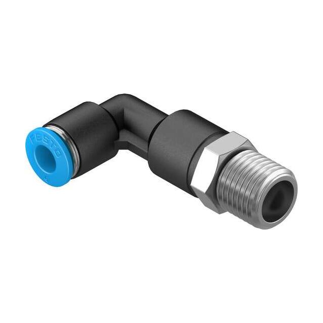 QSLL-1/4-6 PUSH-IN L-FITTING, LONG
