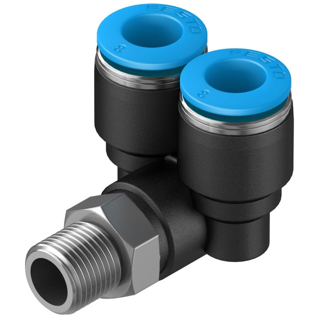 QSYL-1/8-8 PUSH-IN Y-FITTING