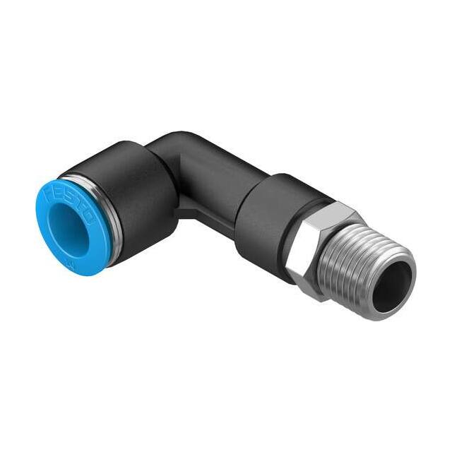 QSLL-1/4-10 PUSH-IN L-FITTING, LONG