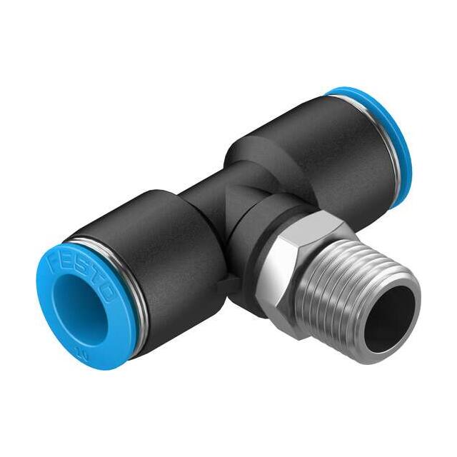 QST-1/4-10 PUSH-IN T-FITTING