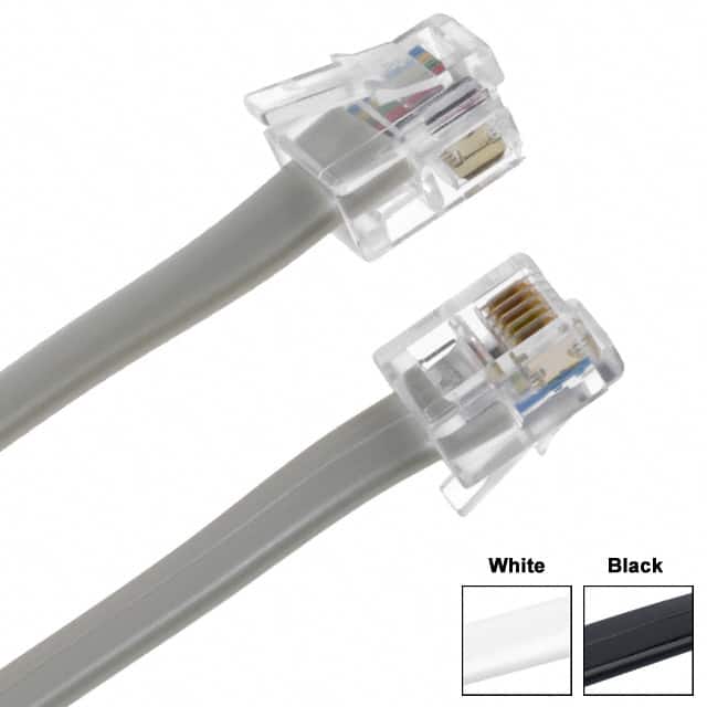 H2661R-25 CABLE MOD 6P6C PLUG TO PLUG 25'