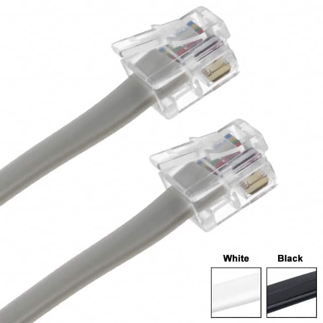 GLF-466-256-510-D CABLE MOD 6P6C PLUG TO PLUG 25'
