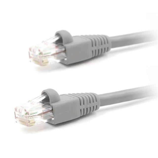 CAT5E-GRAY-2FT CABLE MOD 8P8C PLUG TO PLUG 2'