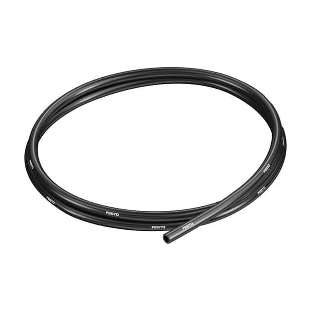 PUN-H-6X1-SW TUBING BLACK PLASTIC 6MM 50M