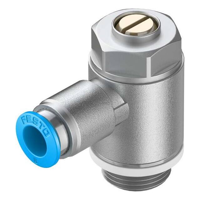 GRLA-3/8-QS-8-D ONE-WAY FLOW CONTROL VALVE