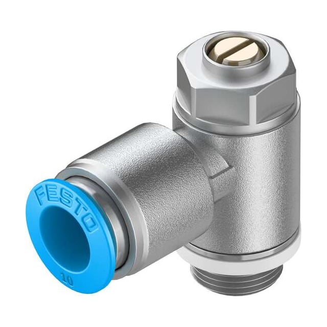 GRLA-1/4-QS-10-D ONE-WAY FLOW CONTROL VALVE