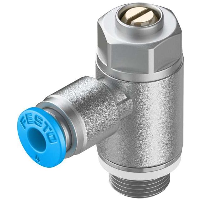 GRLZ-1/8-QS-4-D ONE-WAY FLOW CONTROL VALVE
