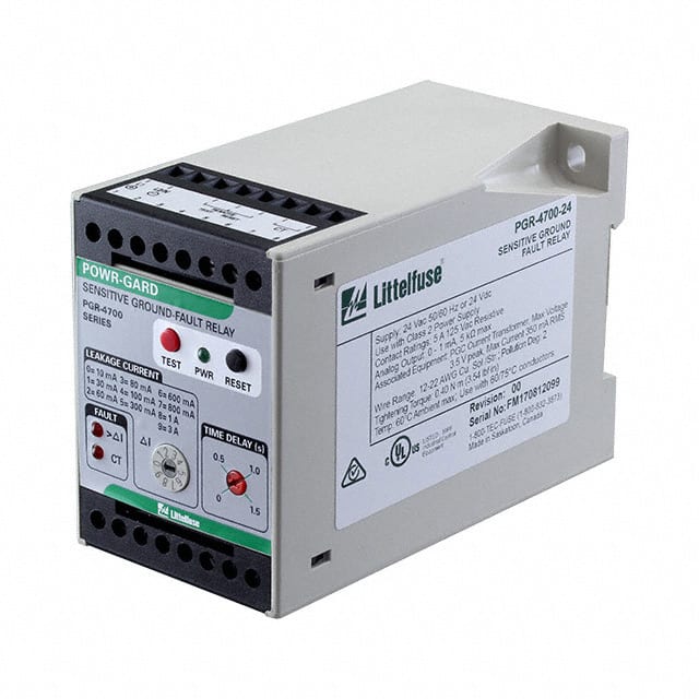 PGR-4700-24 SENS GRND FAULT RELAY 24VDC SUP