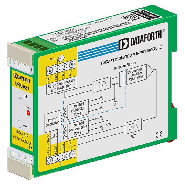DSCA31-04 SIGNAL CONDITIONER V-IN DIN RAIL