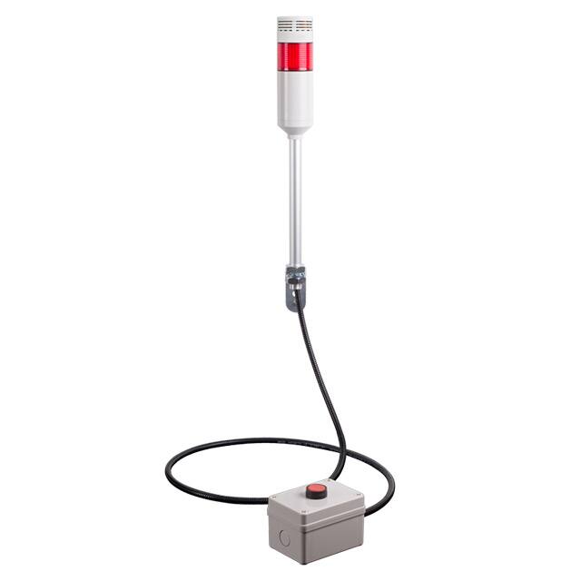 ATEPR-15-R-B ANDON LIGHT RED PB 15' RMT 80DB
