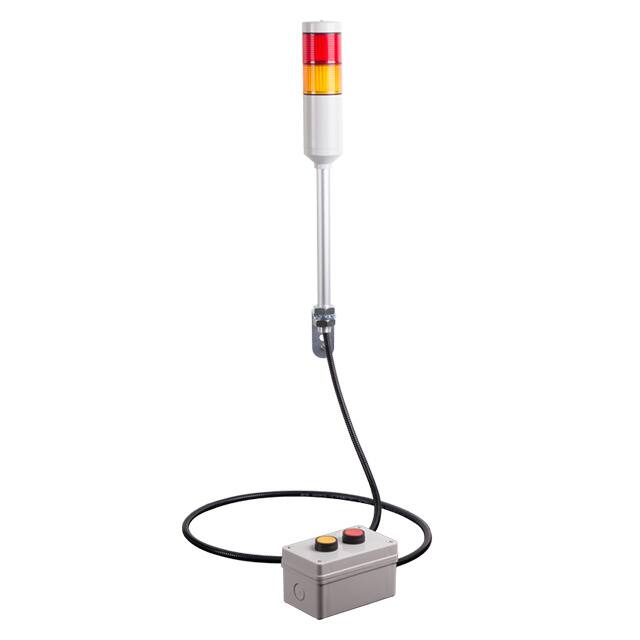 ATEPR-10-RY ANDON LIGHT R/Y PUSH-BTN 10' RMT