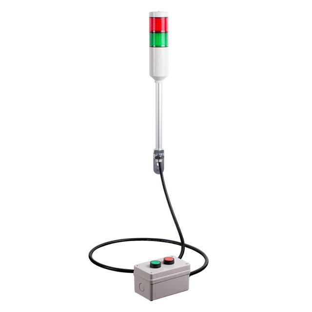 ATEPR-15-RG ANDON LIGHT R/G PUSH-BTN 15' RMT