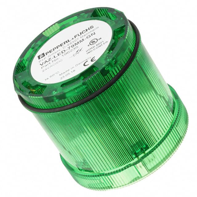 VAZ-LED-70MM-GN OPTICAL ELEMENT GREEN LED STEADY