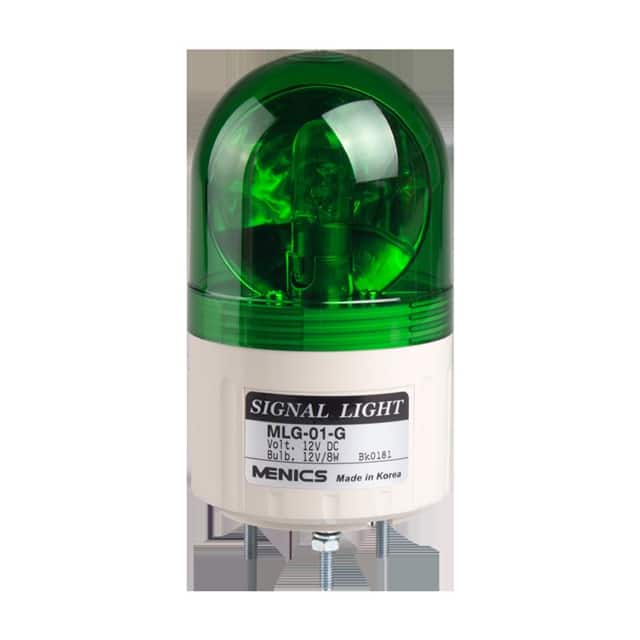 MLG-10-G BEACON 66MM ROTATE 110V GREEN